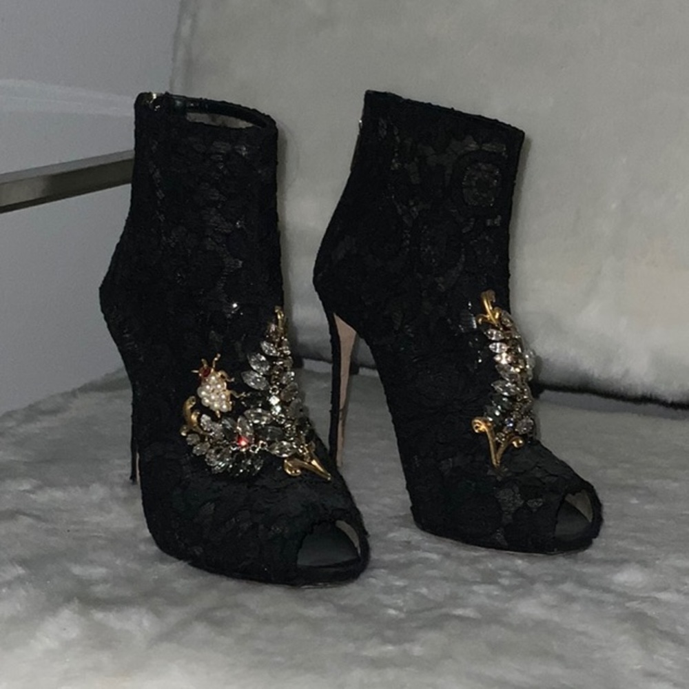 Dolce & Gabbana Lace Boots Very Rare